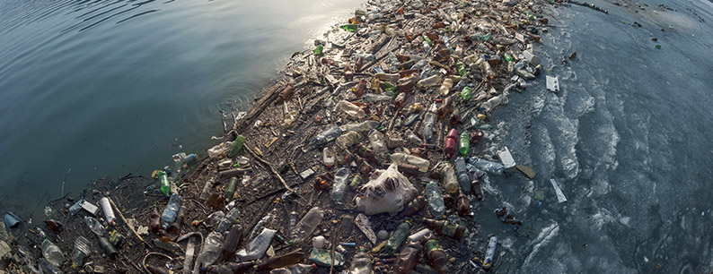 Situazione dell'isola di plastica nel mare Tirreno